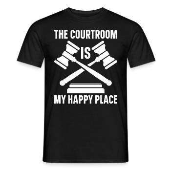 Lawyer Lawyer Court Public Prosecutor - Men's T-Shirt - black - Front - AI Model Male 178 light (178cm)