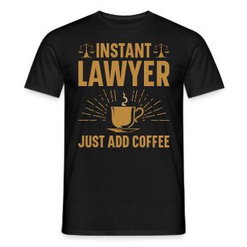 Lawyer Lawyer Court Public Prosecutor - Men's T-Shirt - black - Front - AI Model Male 178 light (178cm)
