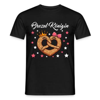 Reine du bretzel - T-shirt homme - noir - Devant - AI Model Male 178 light (178cm)