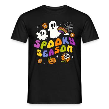 Spooky Season - Männer T-Shirt - Schwarz - Vorne - AI Model Male 178 light (178cm)