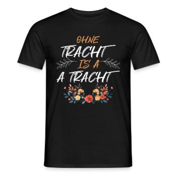 Today without Dirndl Replacement Dirndl Women - Men's T-Shirt - black - Front - AI Model Male 178 light (178cm)