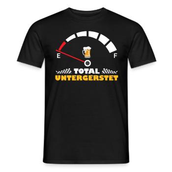 Total Untergersted Bier Trinker Bayern - Männer T-Shirt - Schwarz - Vorne - AI Model Male 178 light (178cm)