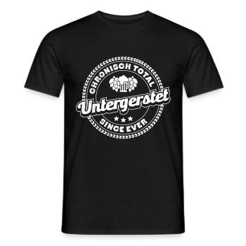 Bière de tente de bière totalement sous-envahie - T-shirt homme - noir - Devant - AI Model Male 178 light (178cm)
