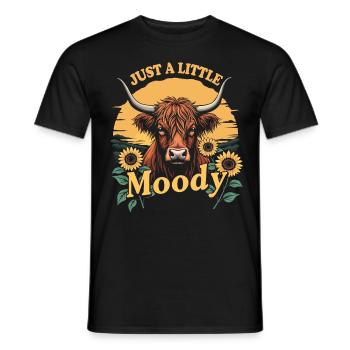 Schottisches Hochlandrind Highland Cow Hochlandkuh - Männer T-Shirt - Schwarz - Vorne - AI Model Male 178 light (178cm)