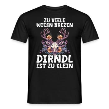 My dirndl no longer fits replacement dirndl - Men's T-Shirt - black - Front - AI Model Male 178 light (178cm)