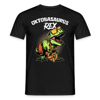 Oktobasaurus Rex Pretzelrex Pretzelsaurus - T-shirt homme - noir - Devant - AI Model Male 178 light (178cm)