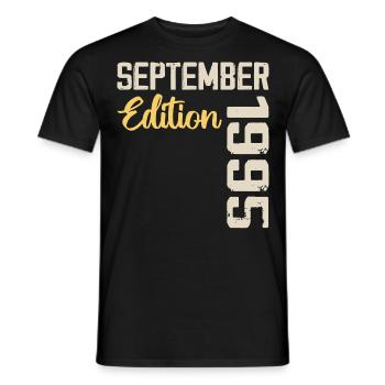 Septembre 1995 - 29e Anniversaire September 1995 - T-shirt homme - noir - Devant - AI Model Male 178 light (178cm)