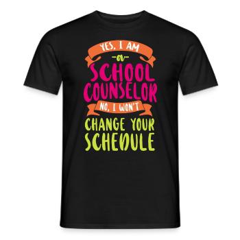 Conseiller scolaire Oui Je suis une école - T-shirt homme - noir - Devant - AI Model Male 178 light (178cm)