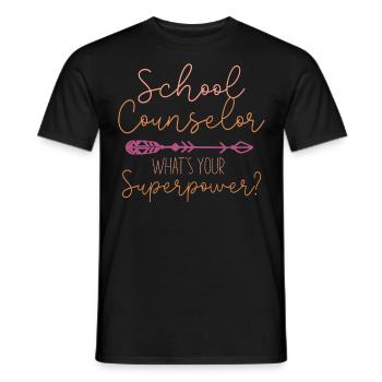 Conseiller scolaire Je suis une école - T-shirt homme - noir - Devant - AI Model Male 178 light (178cm)