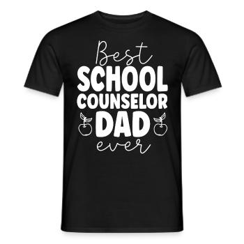 School Counselor Dad Best School - Männer T-Shirt - Schwarz - Vorne - AI Model Male 178 light (178cm)