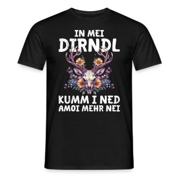 Mein Dirndl passt nicht mehr Ersatzdirndl - Männer T-Shirt - Schwarz - Vorne - AI Model Male 178 light (178cm)