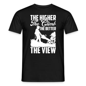 Arborist Baumpfleger Baumkletterer Baumklettern - Männer T-Shirt - Schwarz - Vorne - AI Model Male 178 light (178cm)