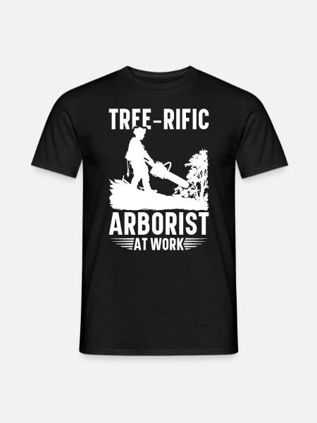 Arborist Baumpfleger Baumkletterer Baumklettern - Männer T-Shirt - Schwarz