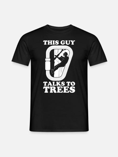 Arborist Baumpfleger Baumkletterer Baumklettern - Männer T-Shirt - Schwarz