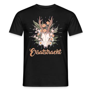 Münchner Volksfest ERSATZTRACHT Dirndl Trachten - Männer T-Shirt - Schwarz - Vorne - AI Model Male 178 light (178cm)