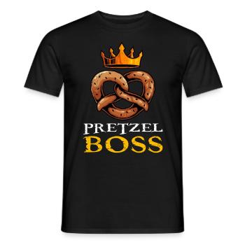 Pretzel Brezel König Bayrisches Brezel - Männer T-Shirt - Schwarz - Vorne - AI Model Male 178 light (178cm)