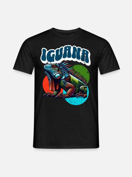 Iguana - Men's T-Shirt - black