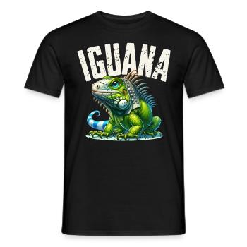 Iguana - Men's T-Shirt - black - Front - AI Model Male 178 light (178cm)