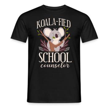 School Counselor Koala Koala-Fied - Männer T-Shirt - Schwarz - Vorne - AI Model Male 178 light (178cm)