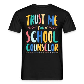 Conseiller scolaire Croyez-moi, je suis un - T-shirt homme - noir - Devant - AI Model Male 178 light (178cm)