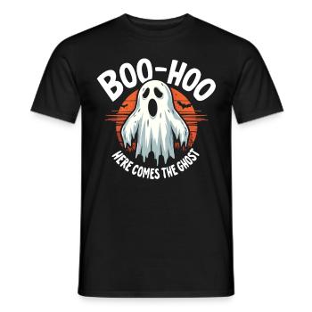 Halloween Ghost Ghost - Men's T-Shirt - black - Front - AI Model Male 178 light (178cm)
