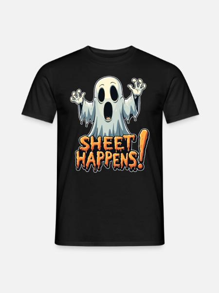 Halloween Ghost Ghost - Men's T-Shirt - black