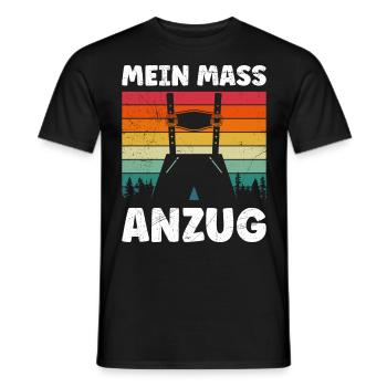 Das ist mien Mass Anzug Maß Bier - Männer T-Shirt - Schwarz - Vorne - AI Model Male 178 light (178cm)