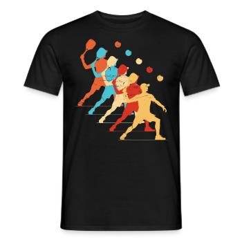 Racquetball Jeux de pickleball pour femmes Racquetballspi - T-shirt homme - noir - Devant - AI Model Male 178 light (178cm)