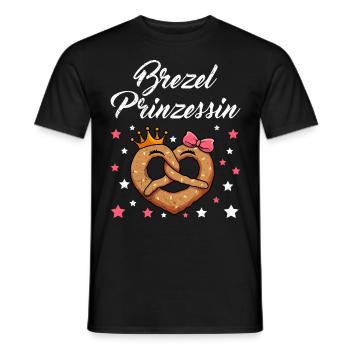 Bretzel Princesse - T-shirt homme - noir - Devant - AI Model Male 178 light (178cm)