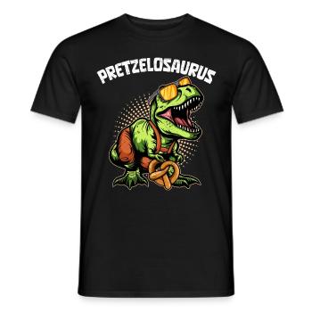 Oktobasaurus Rex Pretzelrex Pretzelsaurus - T-shirt homme - noir - Devant - AI Model Male 178 light (178cm)