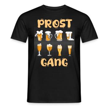 Cheers Gang Cheers Party Buveurs de bière - T-shirt homme - noir - Devant - AI Model Male 178 light (178cm)