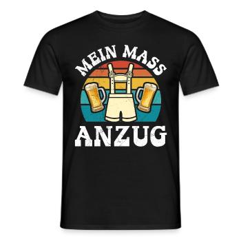 Das ist mein Maß Anzug Mass Anzug - Männer T-Shirt - Schwarz - Vorne - AI Model Male 178 light (178cm)