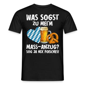 Que dites-vous de mon costume sur mesure ? - T-shirt homme - noir - Devant - AI Model Male 178 light (178cm)