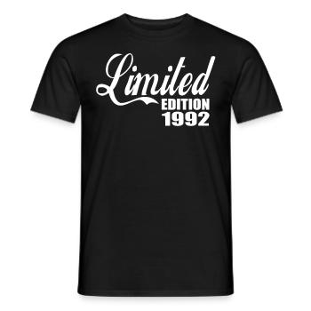 Limited Edition 1992 - Men's T-Shirt - black - Front - AI Model Male 178 light (178cm)
