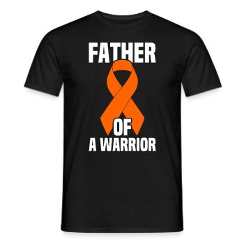 leukemia awareness blood cancer fight - Men's T-Shirt - black - Front - AI Model Male 178 light (178cm)