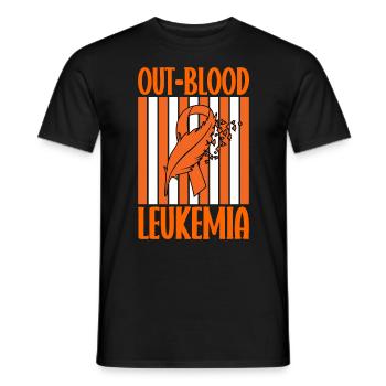 Leukämie Bewusstsein Blutkrebs Bekämpfung - Männer T-Shirt - Schwarz - Vorne - AI Model Male 178 light (178cm)