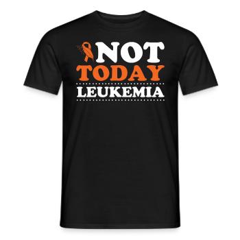 leukemia awareness blood cancer fight - Men's T-Shirt - black - Front - AI Model Male 178 light (178cm)
