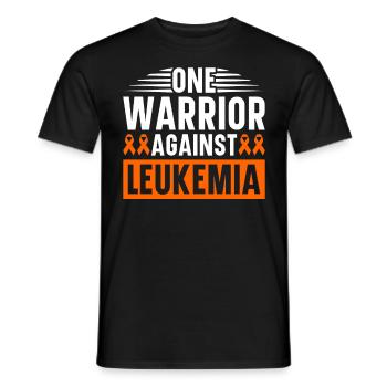 leukemia awareness blood cancer fight - Men's T-Shirt - black - Front - AI Model Male 178 light (178cm)