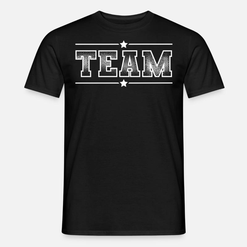 Team - Männer T-Shirt - Schwarz