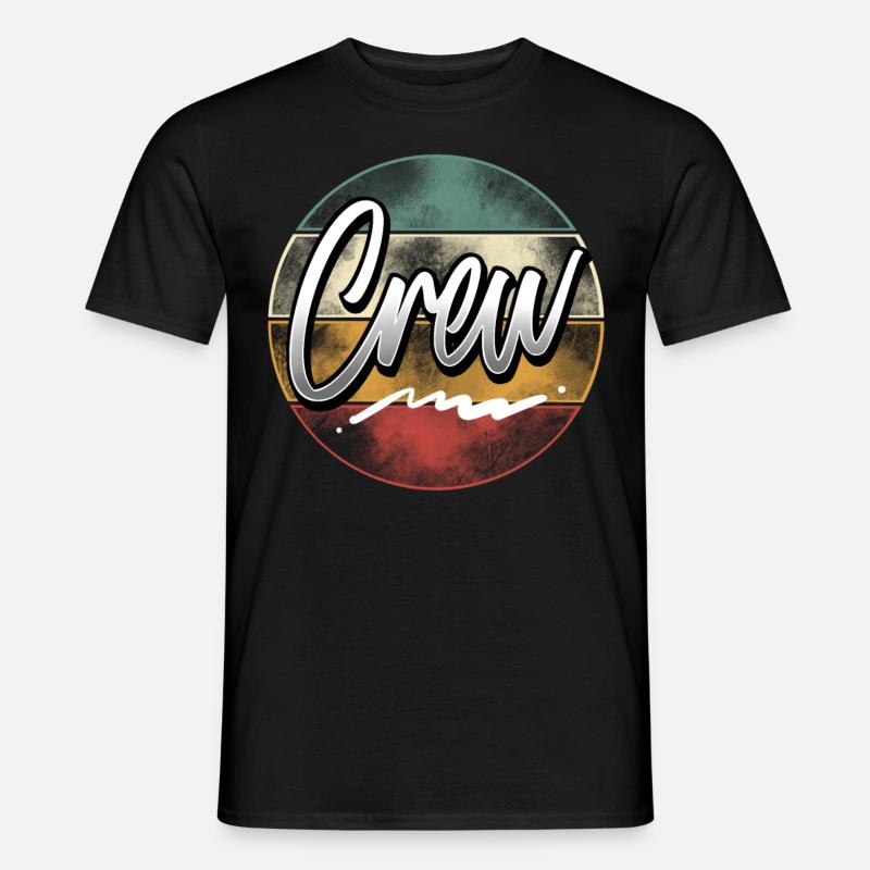 Crew - Männer T-Shirt - Schwarz