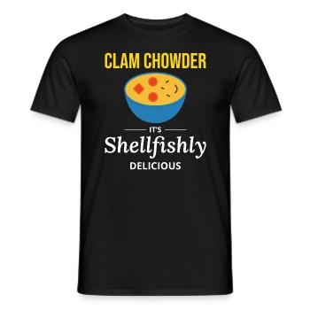 Muschelsuppe Schalentiere urkomische Meeresfrüchtesuppe - Männer T-Shirt - Schwarz - Vorne - AI Model Male 178 light (178cm)