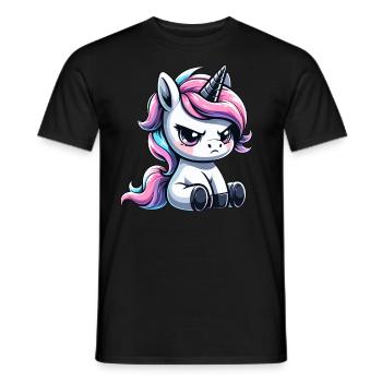 Licorne capricieuse - T-shirt homme - noir - Devant - AI Model Male 178 light (178cm)
