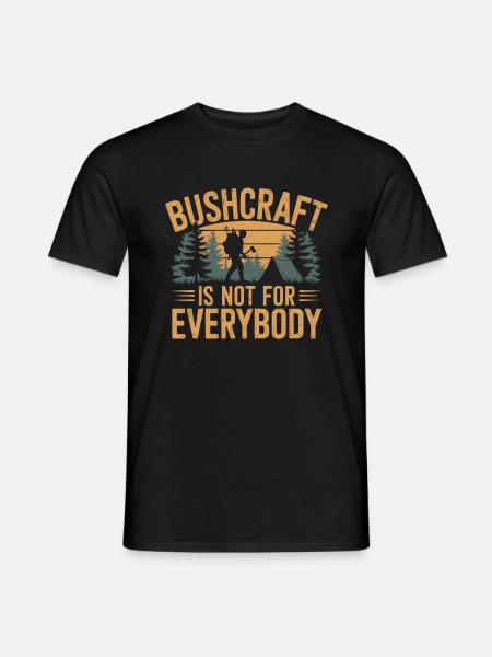 Bushcraft - Männer T-Shirt - Schwarz