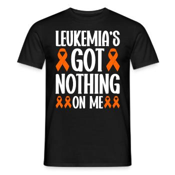 leukemia awareness blood cancer fight - Men's T-Shirt - black - Front - AI Model Male 178 light (178cm)