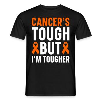 leukemia awareness blood cancer fight - Men's T-Shirt - black - Front - AI Model Male 178 light (178cm)