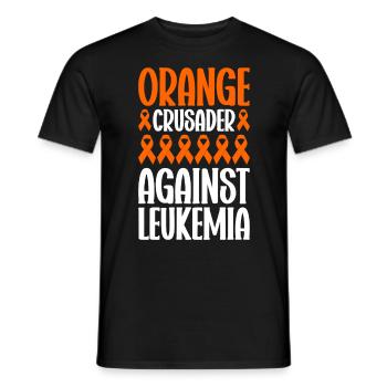 leukemia awareness blood cancer fight - Men's T-Shirt - black - Front - AI Model Male 178 light (178cm)