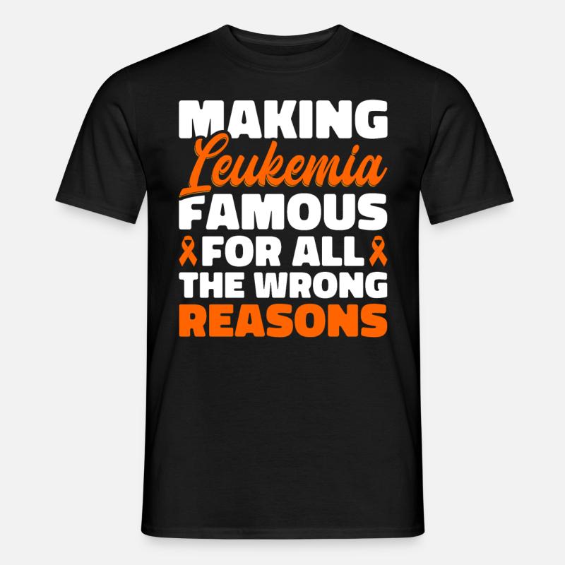 Leukämie Bewusstsein Blutkrebs Bekämpfung - Männer T-Shirt - Schwarz