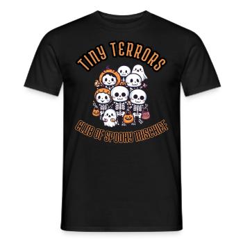 Cute Tiny Terrors Club Of Spooky Mischief Unisex - Men's T-Shirt - black - Front - AI Model Male 178 light (178cm)