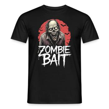 Conception de zombie d’Halloween - T-shirt homme - noir - Devant - AI Model Male 178 light (178cm)
