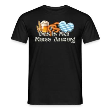 Munich Folk Festival DES IS MEI COSTUME SUR MESURE Drôle - T-shirt homme - noir - Devant - AI Model Male 178 light (178cm)